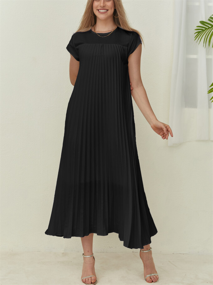 cap-sleeve-pleated-dress-Black-4.jpg