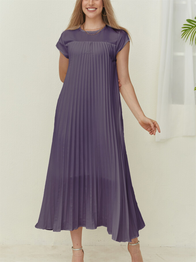 cap-sleeve-pleated-dress-Darkpurple-4.jpg