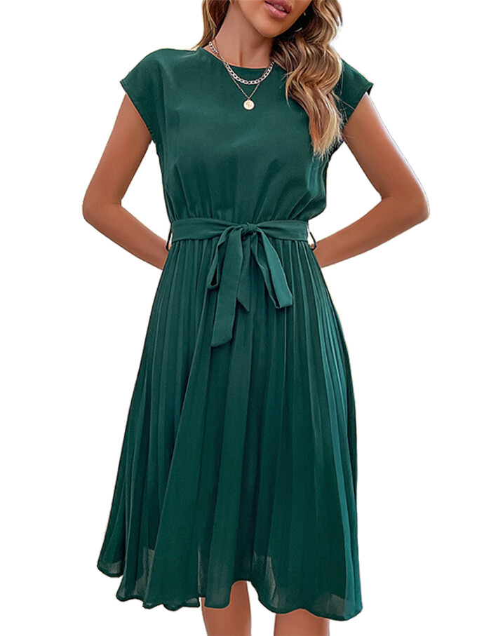 pleated-belted-midi-dress-Darkgreen-1.jpg