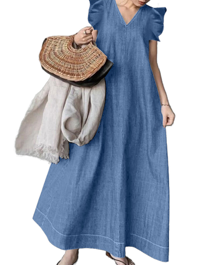 denim-v-neck-maxi-dress-Blue-1.jpg