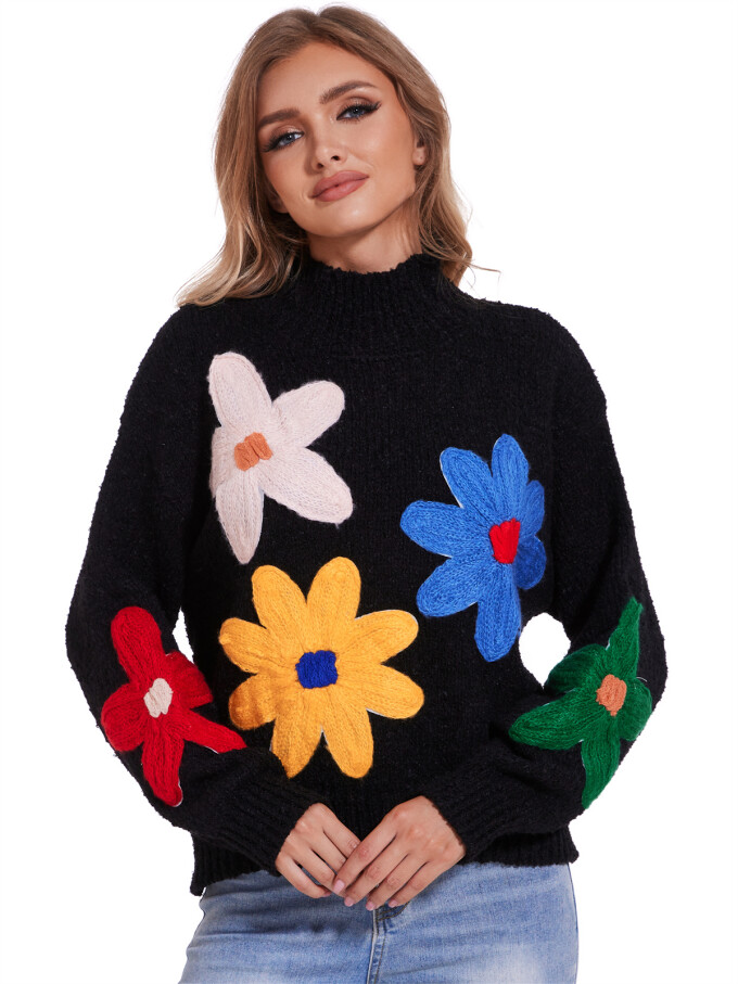 flower-pattern-sweater-Black-4.jpg