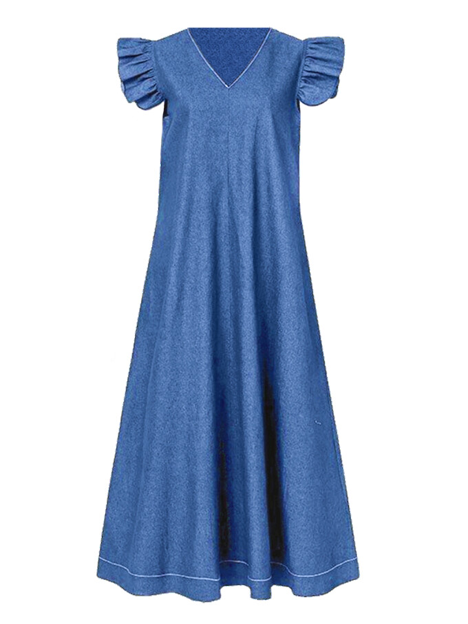 ruffle-sleeve-long-dress-Blue-1.jpg