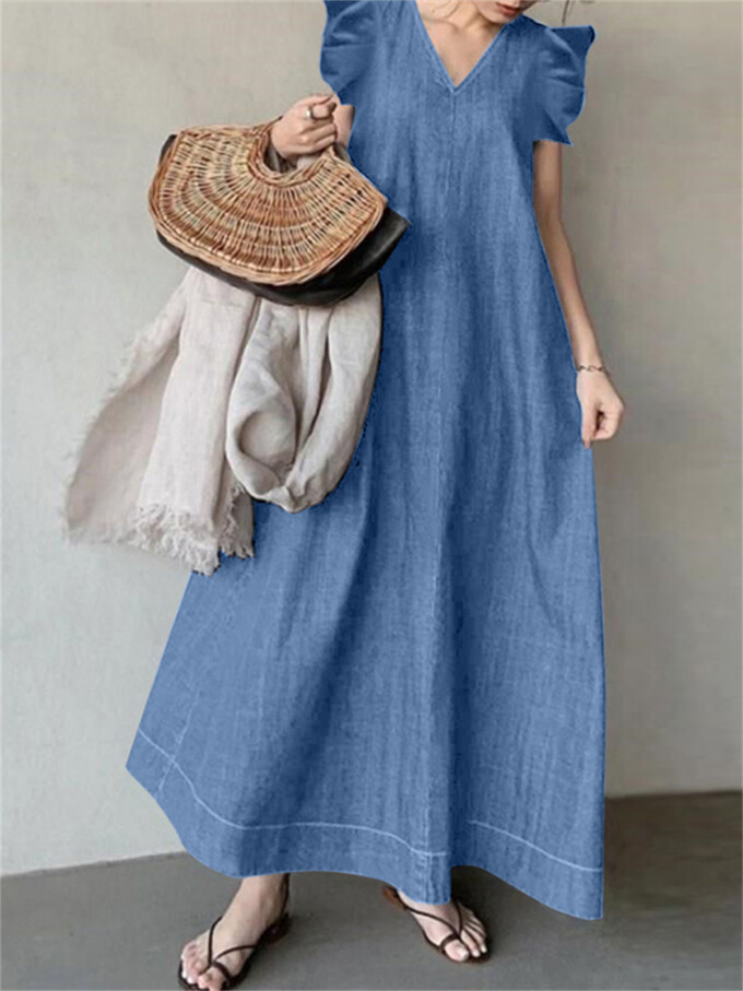 ruffle-sleeve-long-dress-Blue-2.jpg