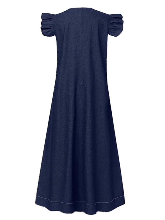 ruffle-sleeve-long-dress-Darkblue-2.jpg