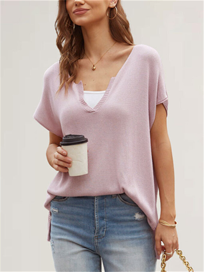 women-v-neck-cap-sleeve-knit-sweater-Pink-2.jpg