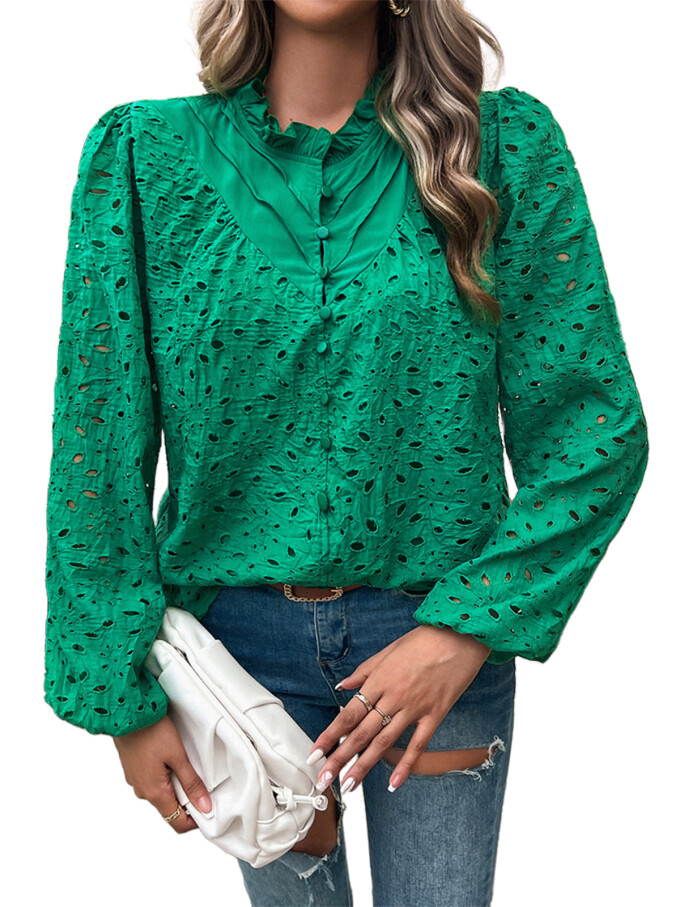 women-lace-hollow-out-blouse-Emerald-1.jpg