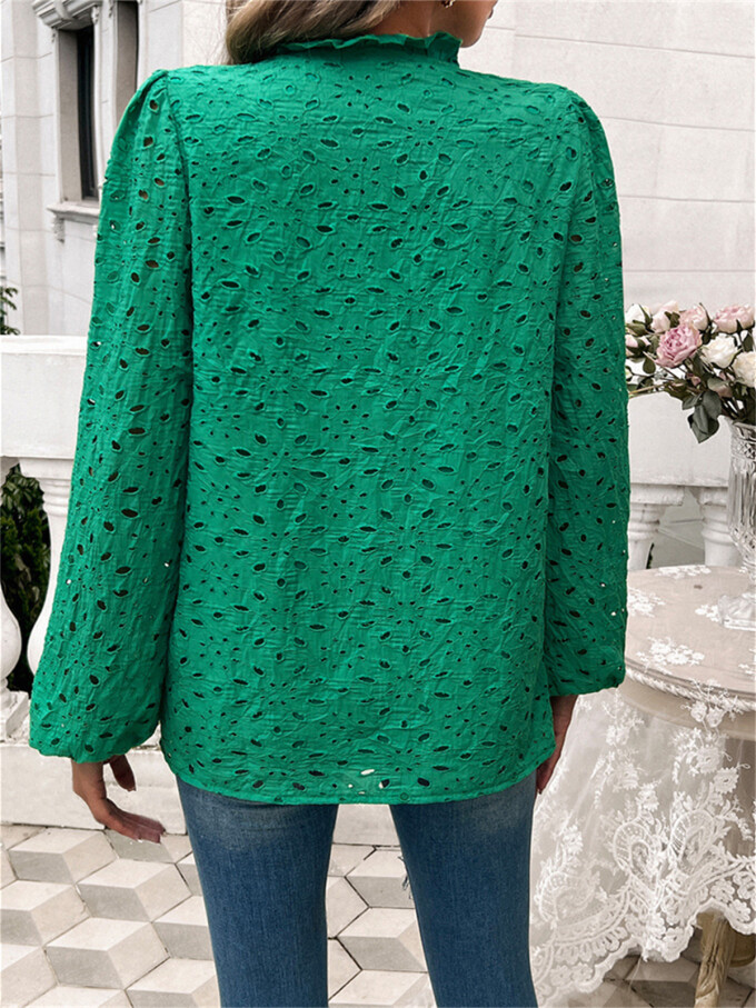 women-lace-hollow-out-blouse-Emerald-4.jpg