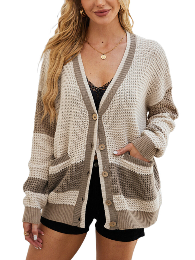 contrast-cardigan-sweater-Khaki-1.jpg