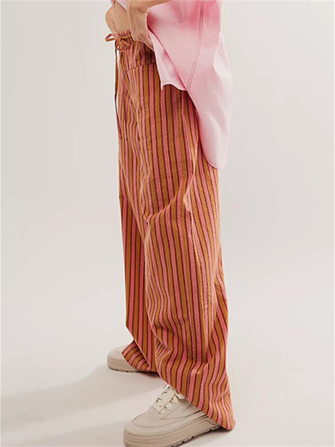 casual-striped-long-pants-Orange-3.jpg