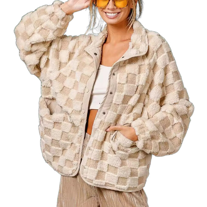 checkered-fleece-jackets-Beige-1.jpg