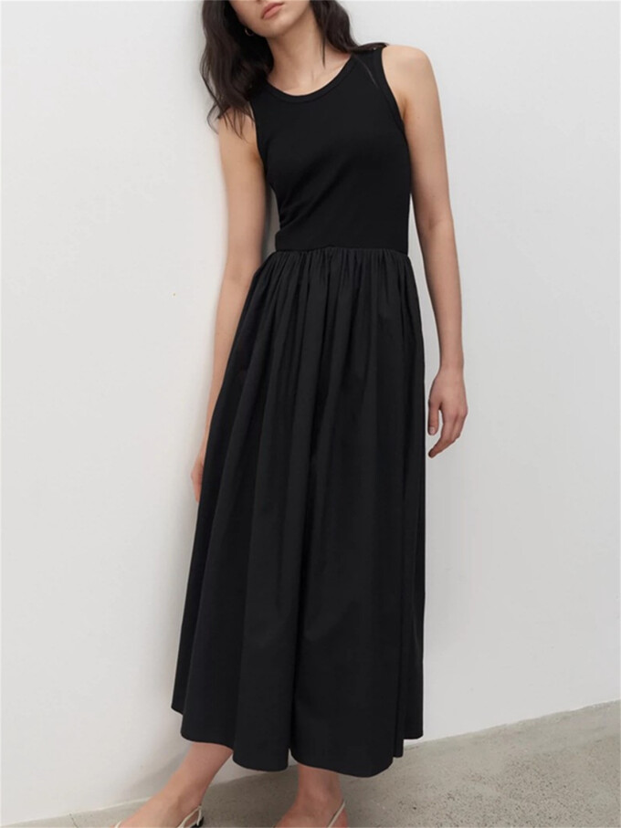 patchwork-pleated-long-dress-Black-3.jpg