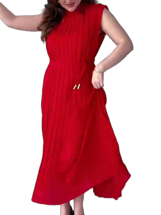 sleeveless-pleated-midi-dress-Red-1.jpg