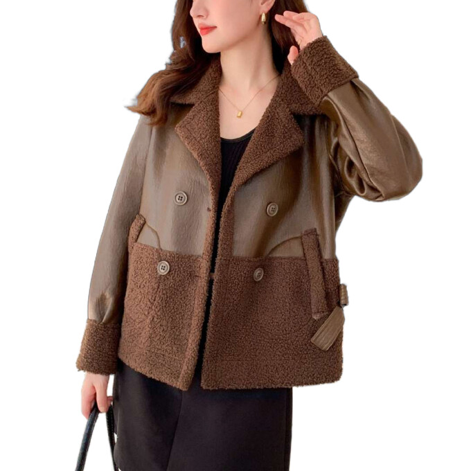 women-fleece-leather-jacket-Brown-1.jpg