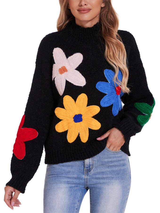 flower-pattern-sweater-Black-1.jpg