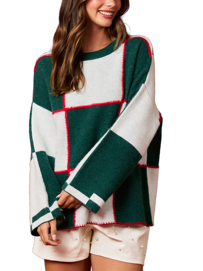 christmas-contrast-plaid-sweater-Green-1.jpg