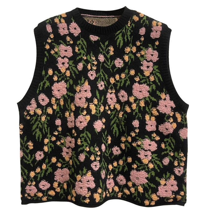 floral-print-sweater-vest-Black-1.jpg