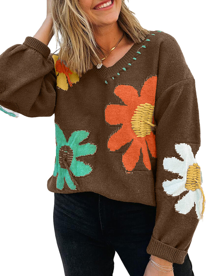 v-neck-floral-sweater-Coffee-1.jpg