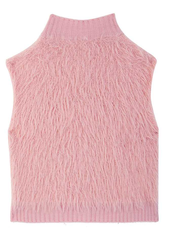 women-sleeveless-v-neck-faux-fur-vest-Pink-2.jpg