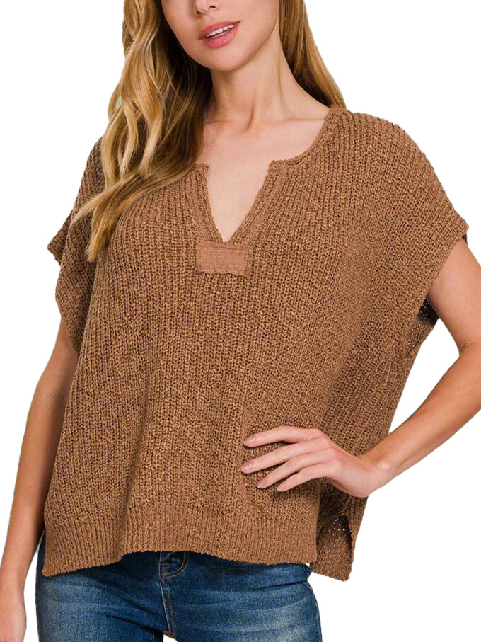 cap-sleeve-v-neck-knit-pullover-tops-Coffee-1.jpg