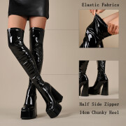 LanreyTaley-Women-over-the-knee-boots-patentblack-platform-chunky-heel2