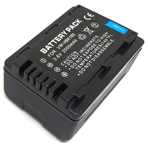 Battery For VW-VBK180 Panasonic SDR-H85 SDR-H86 SDR-H95 SDR-H100