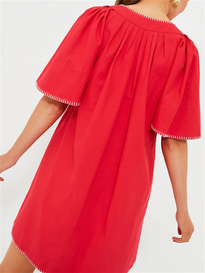 ruffle-sleeve-a-line-dress-Red-2.jpg