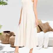 beige-beautiful-pleated-dress