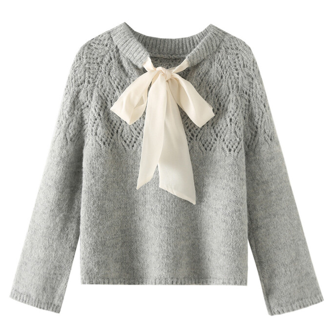 bowtie-hollow-out-sweater-Grey-1.jpg