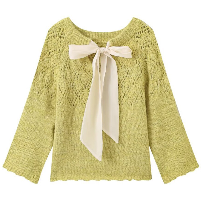 bowtie-hollow-out-sweater-Yellow-1.jpg