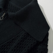 CUFEZN-Black-crochet-knit-tops-zip-up-2