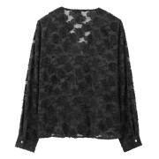 Black-v-neck-long-sleeve-floral-printed-shirt-2