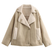 khaki-Button-Down-Fleece-Jacket-Coats-1