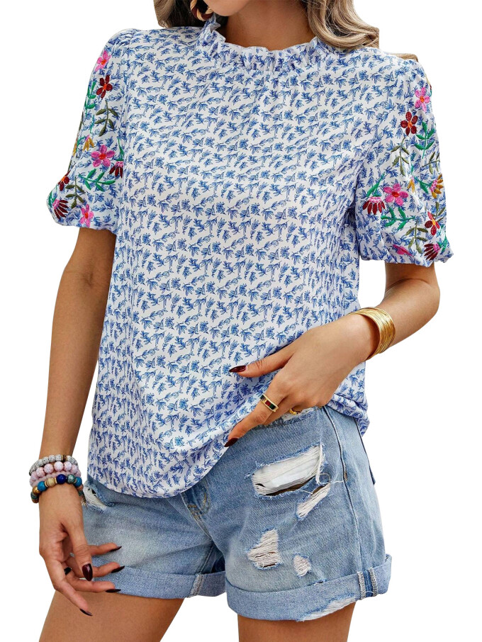 floral-short-sleeve-blouse-Blue-1.jpg