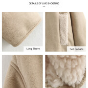 Beige-Button-Down-Fleece-Jacket-Coats-3