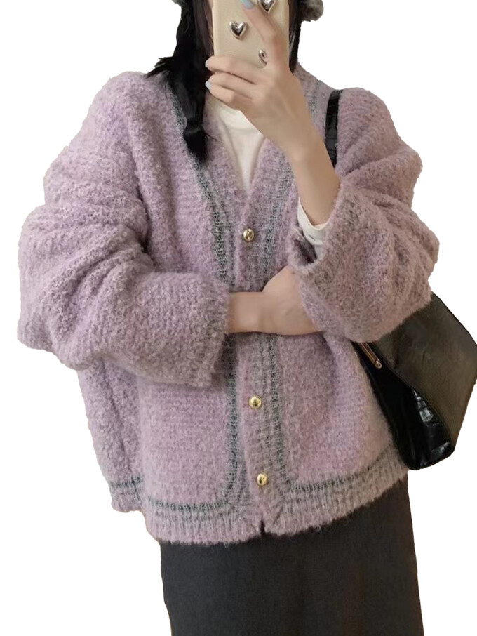 fleece-button-cardigan-sweater-Purple-1.jpg