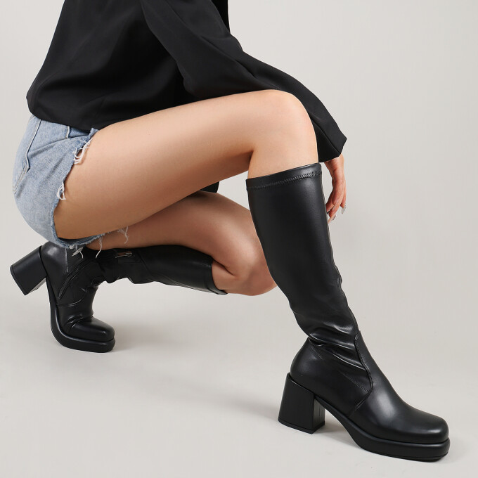 Women-Knee-High-Boots-Wide-Calf-Comfortable-Platform-Chunky-Heel-Elastic-Sock-Stretch-Boots5.jpg